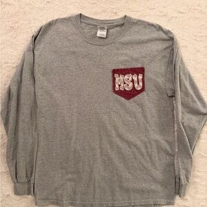 Mississippi State MSU Long Sleeve Pocket T-Shirt L